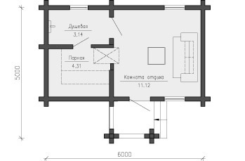 План бани