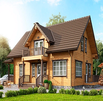 Проект дома из клееного бруса КБ225